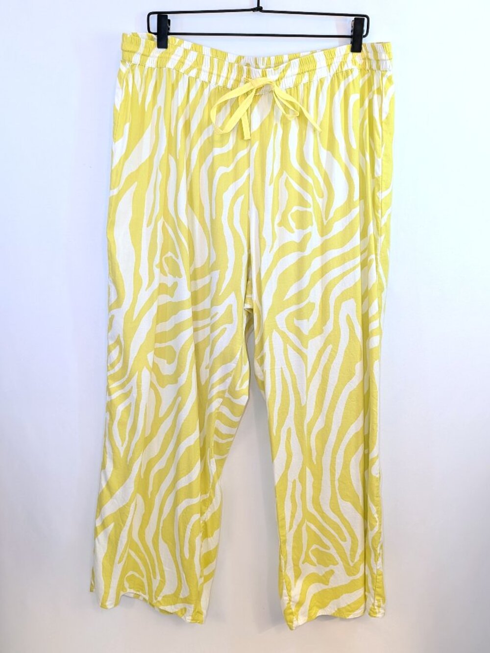 Anthropologie | SET Flannel Pajama Top & Bottom Citron Zebra Print | Size XL* - Picture 5 of 15